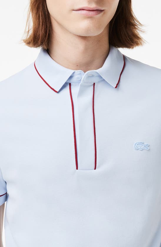 Lacoste Regular-fit Paris Stretch Piqu¿ Polo Shir In J2g Phoenix