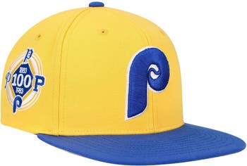 Mitchell & Ness Men's Mitchell & Ness Gold/Royal Philadelphia Phillies  Hometown Snapback Hat