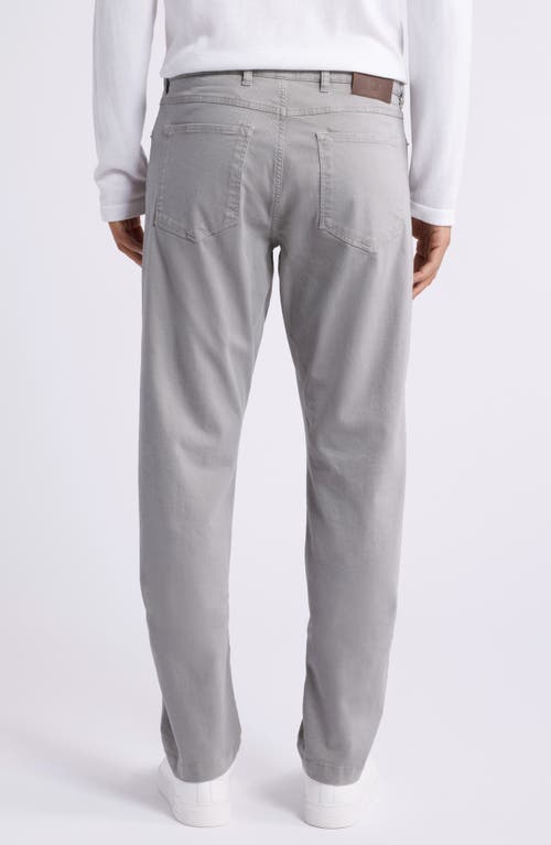 Jack Victor Jackie Stretch Wool Straight Leg Pants In Light Grey