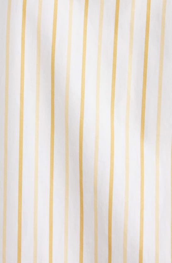 Shop Dries Van Noten Clavini Stripe Cotton Poplin Button-up Shirt In Yellow