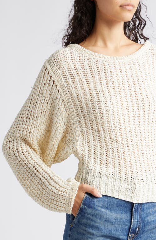 RAMY BROOK RAMY BROOK CLEA METALLIC BOAT NECK SWEATER 