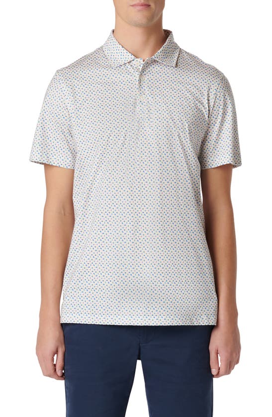 Shop Bugatchi Victor Ooohcotton® Dot Print Polo In Coral