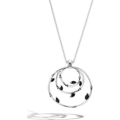 John Hardy Bamboo Spinel Pendant Necklace