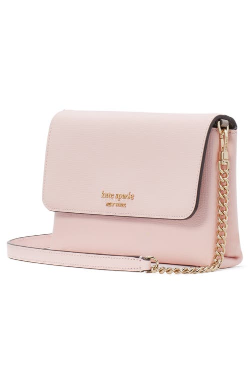 Shop Kate Spade New York Carlyle Leather Wallet On A Chain In Crepe Pink