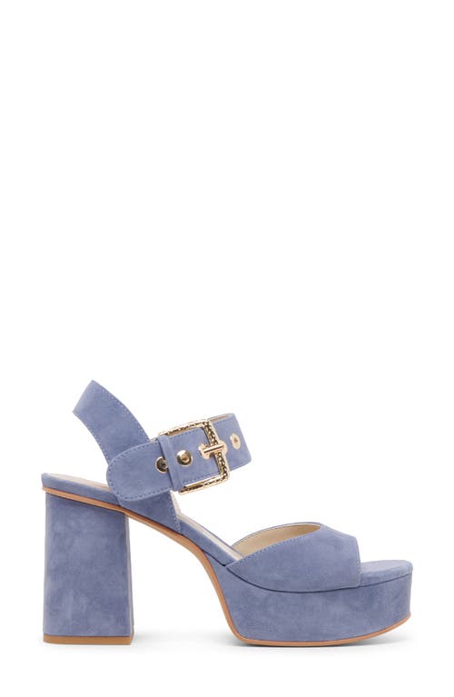 Shop Dolce Vita Bobby Platform Sandal In Bluebell Suede