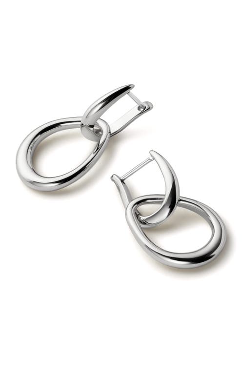 Ana Luisa Gold Drop Earrings In Silver