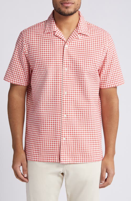 Ted Baker London Oise Textured Cotton Camp Shirt at Nordstrom,
