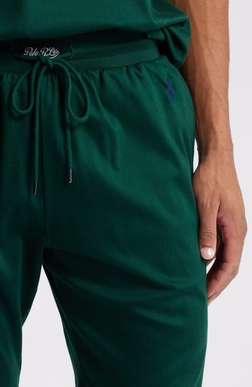 Shop Polo Ralph Lauren Mercerized Cotton Pajama Shorts<br /> In Moss