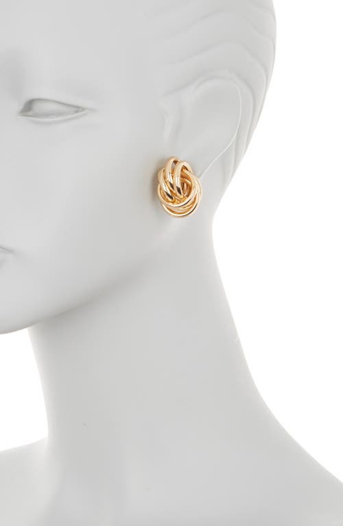 Eye Candy Los Angeles Sophia Big Stud Earrings In Gold