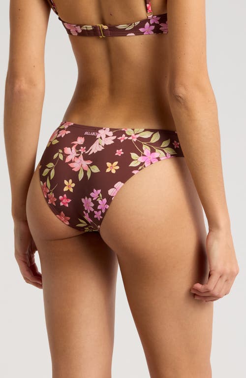 Shop Billabong Free To Be Bondi Bikini Bottoms In Choc Chip