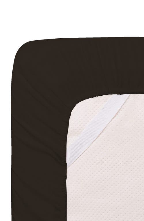 Luxury Home Brushed Microfiber Sheet Set In Chocolate