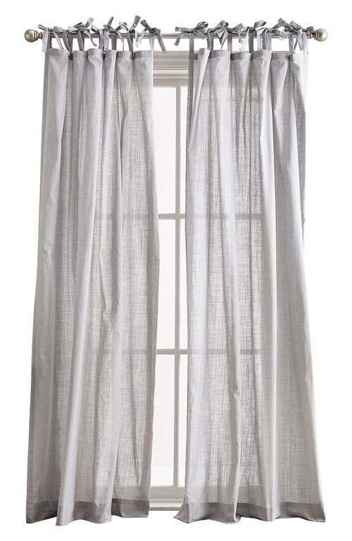 Set of 2 Sheer Cotton Window Panels in Silver