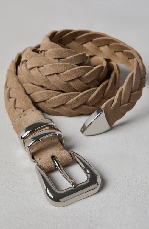 Shop Brunello Cucinelli Calfskin Belt In Hazelnut