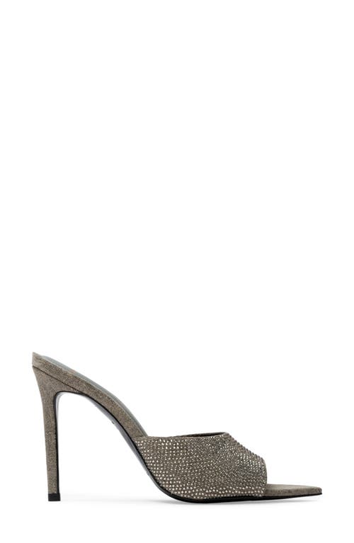 Black Suede Studio Bella Embellished Sandal In Taupe Vintage Denim