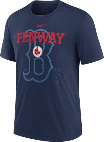 Nike Men's Nike Navy Boston Red Sox Rewind Retro Tri-Blend T-Shirt