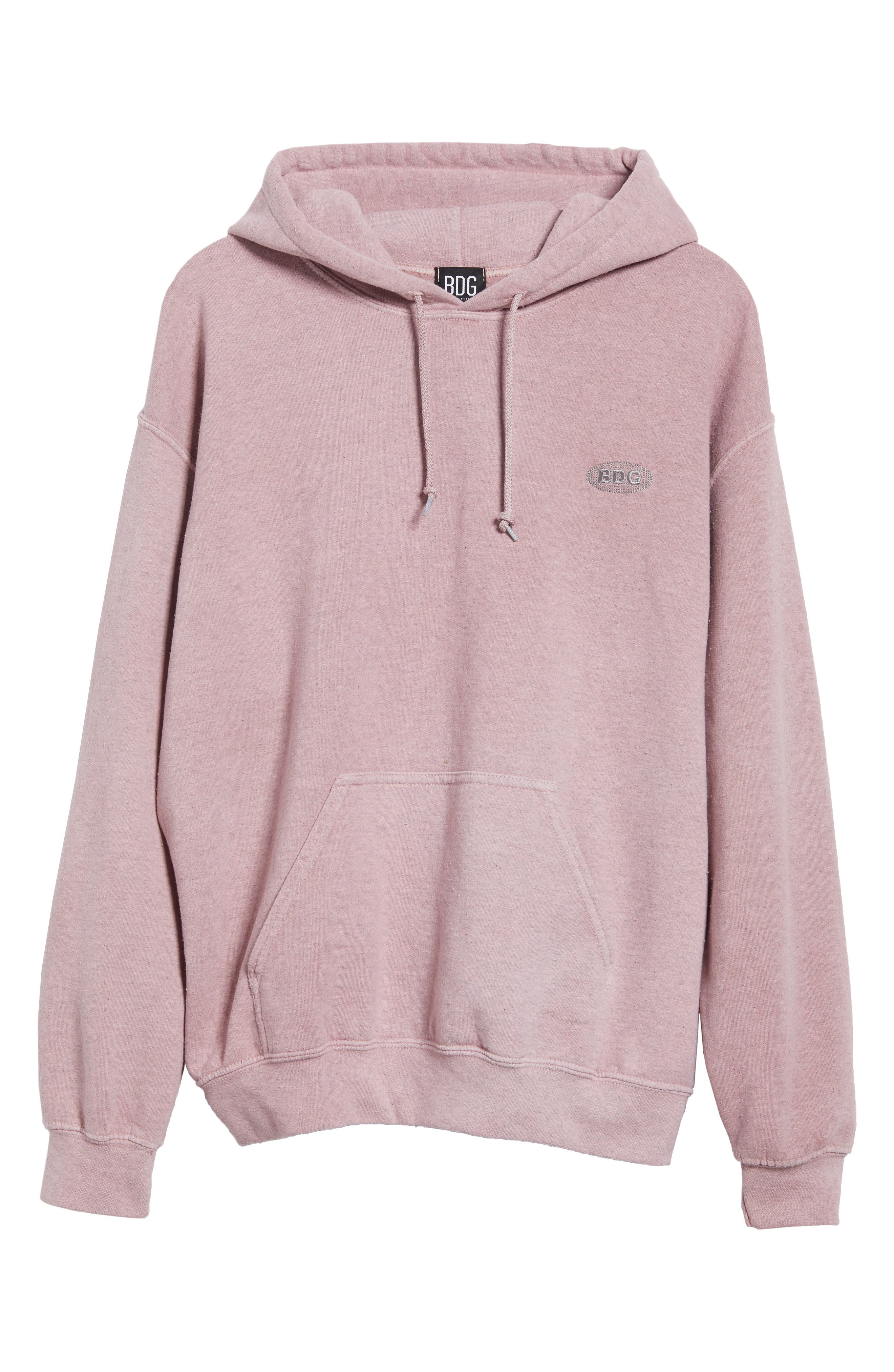 longline pink hoodie
