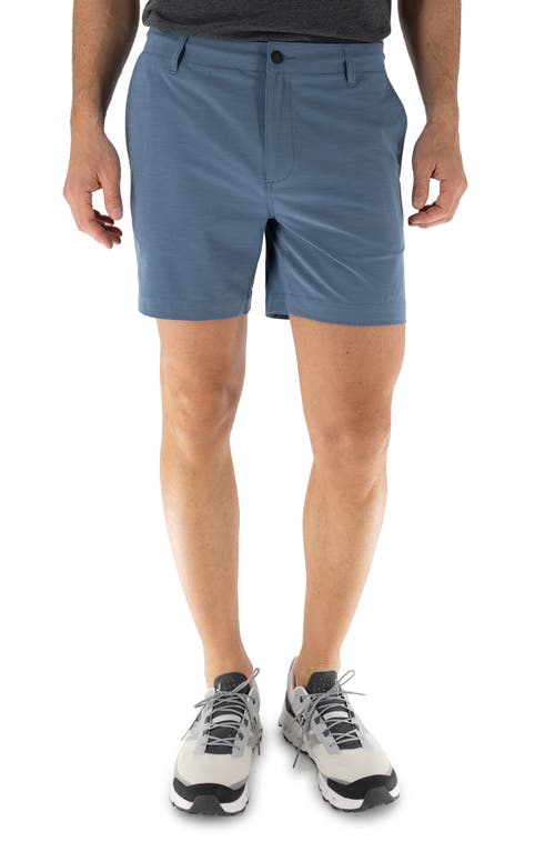 6-Inch Hybrid Shorts in Med Blue