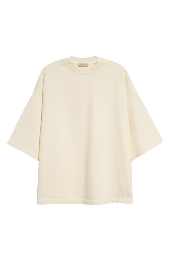 Shop Fear Of God Airbrush 8 Cotton T-shirt In Cream