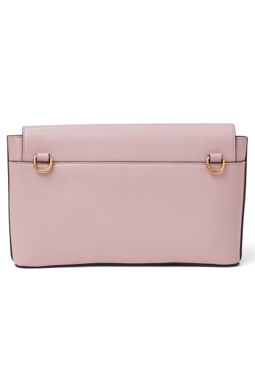Bruno Magli Stella Leather Crossbody Bag In Mauve
