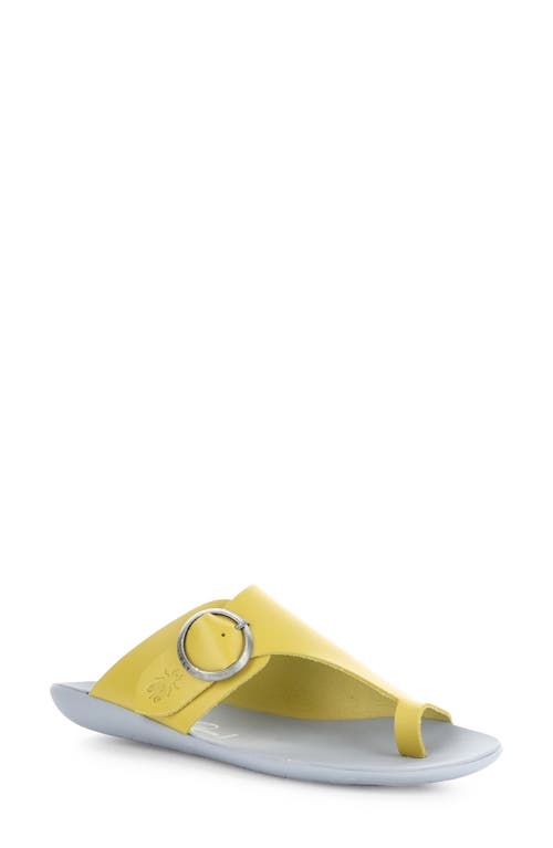 Mica Slide Sandal in Mustard Bridle