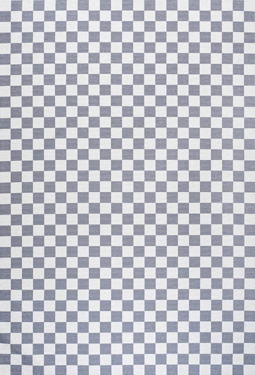 Jonathan Y Ainsley Modern Cottage Checkerboard Washable Area Rug In Gray/purple