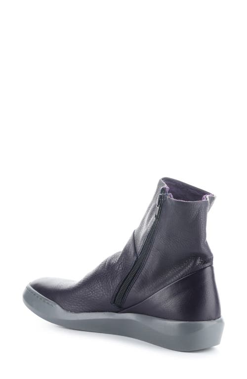 Softinos By Fly London Bler Bootie In Dark Purple Smooth