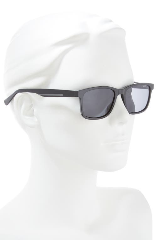 Ted Baker London 54mm Polarized Square Sunglasses In Black