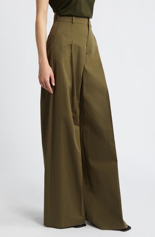 Shop Frame Pleated Wide Leg Pants In Surplus