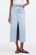 Madewell The Rilee Denim Midi Skirt