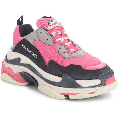 Balenciaga Triple S Low Top Sneaker, Pink
