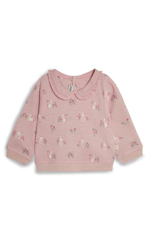 Shop Jojo Maman Bébé Jojo Maman Bebe Pretty Mouse Sweatshirt & Leggings Set In Pink