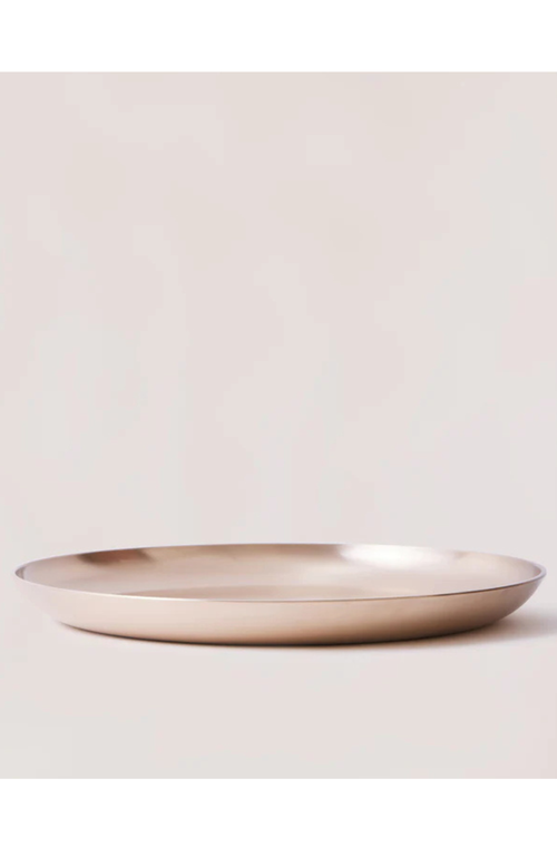 Shop Fleck Luxe Kansa Platter In Bronze