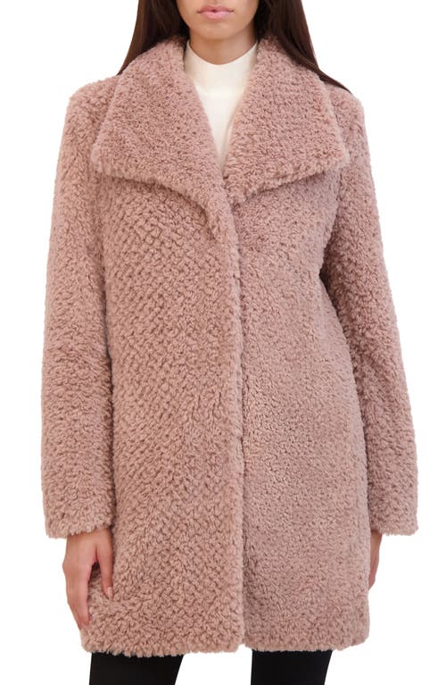 Kenneth Cole Textured Faux Fur Jacket in Dusty 