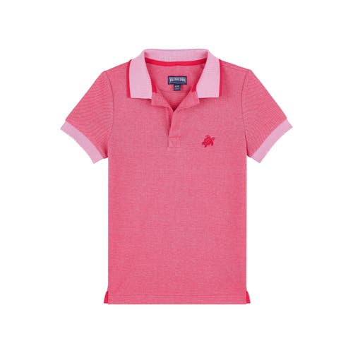 VILEBREQUIN VILEBREQUIN KIDS' COTTON TWO TONE POLO SHIRT 