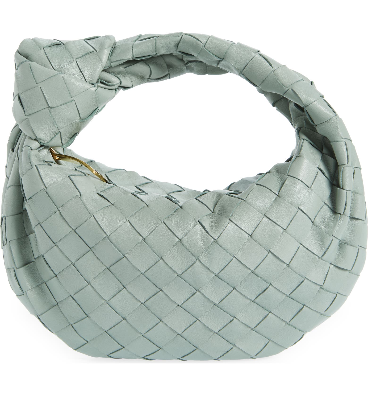 Sage green Bottega Veneta Mini Jodie bag