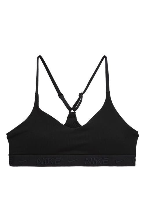 Shop Nike Dri-fit Indy Sports Bra In Black/black