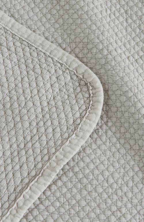 Woven & Weft Stonewashed Quilt & Sham Set In Mushroom Grey