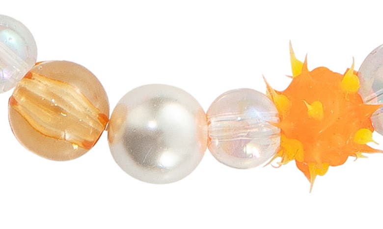 July Child Bath Bomb Beaded Bracelet In Beads/ Pearls/ 18k Plated