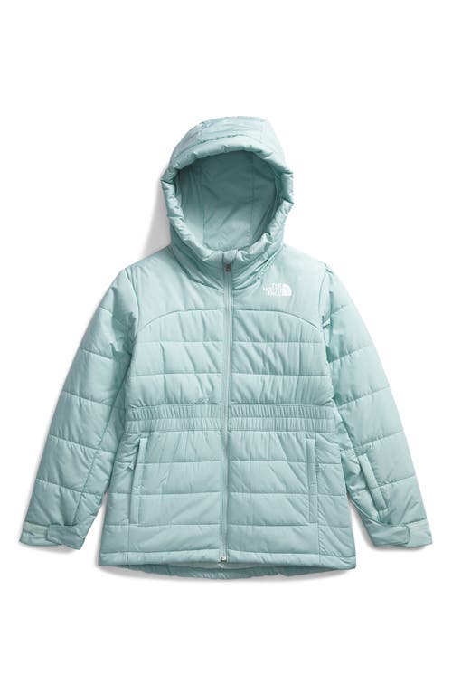 The North Face Kids' Zaphira Water Repellent Hooded Snow Jacket In Muted Pine