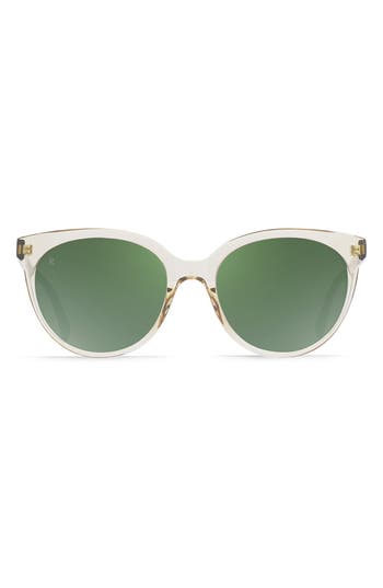 Raen Lily 54mm Cat Eye Sunglasses In Ginger/pewter Mirror