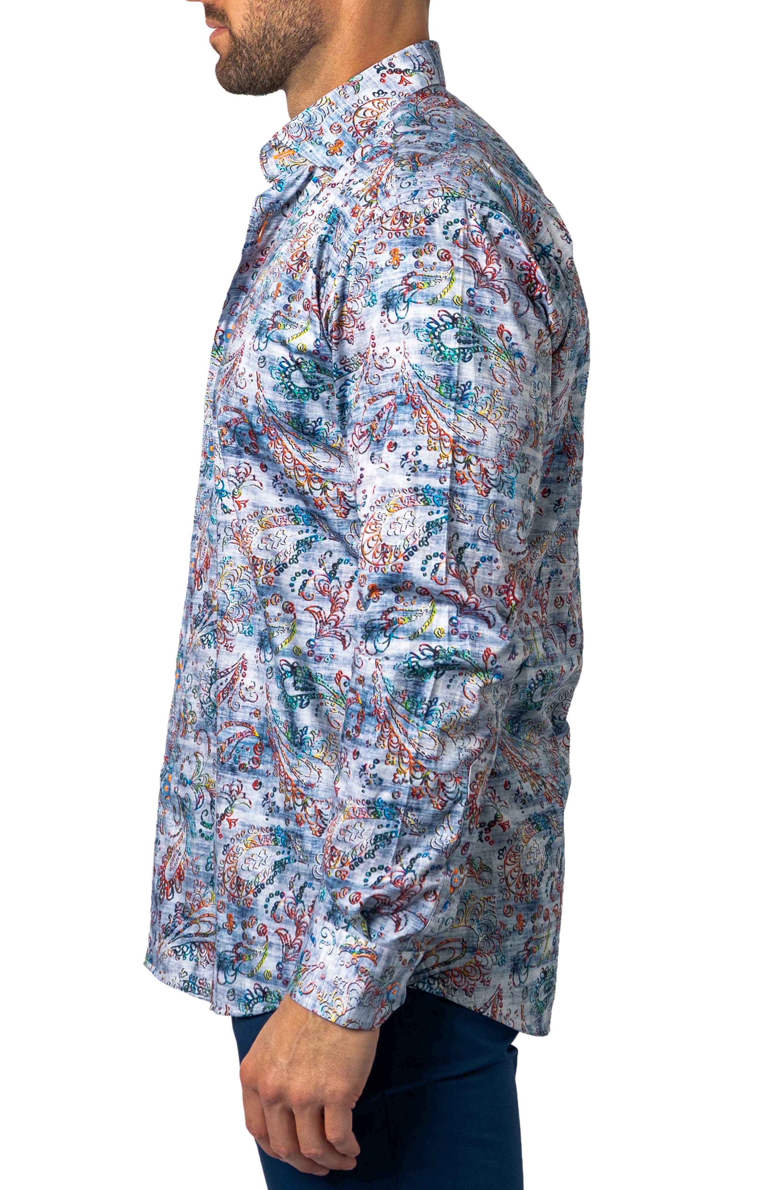 Maceoo Fibonacci Regular Fit Paisley 