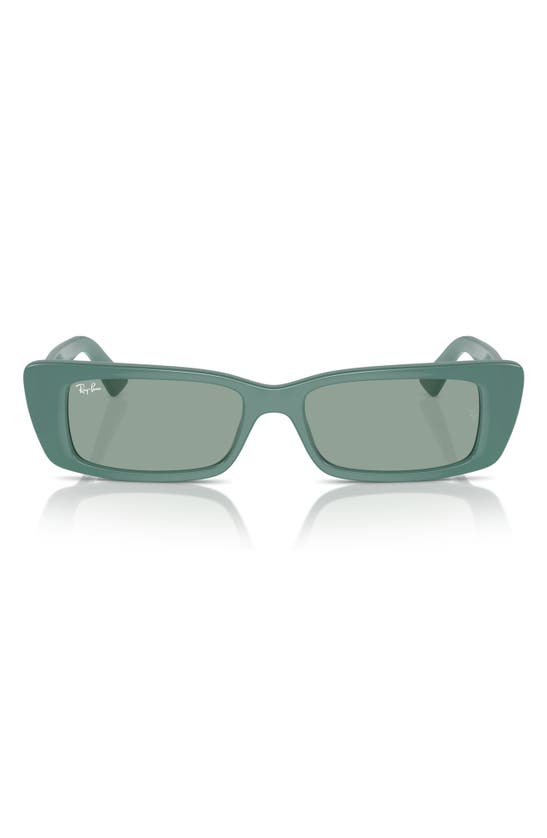 Shop Ray Ban Ray-ban Teru 54mm Rectangle Sunglasses In Dark Green