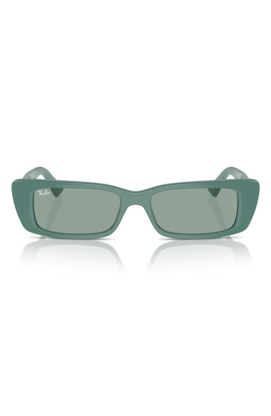 Ray Ban Teru 54mm Rectangle Sunglasses In Dark Green