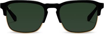 Vincero Men's Villa Green Sunglasses | Jet Black/Gold