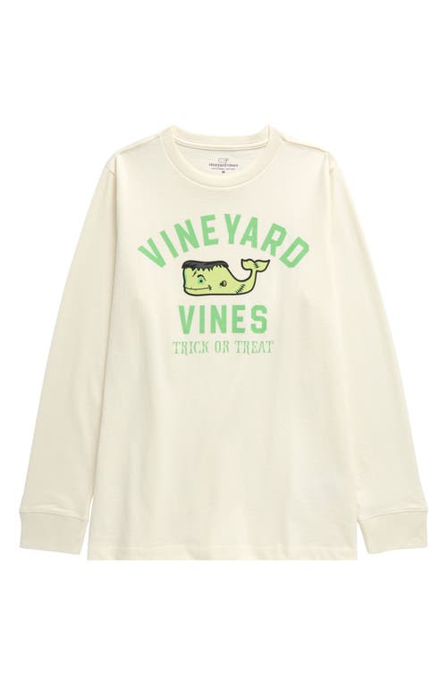 Vineyard Vines Kids' Franken Whale Cotton Graphic T-shirt In Marshmallow