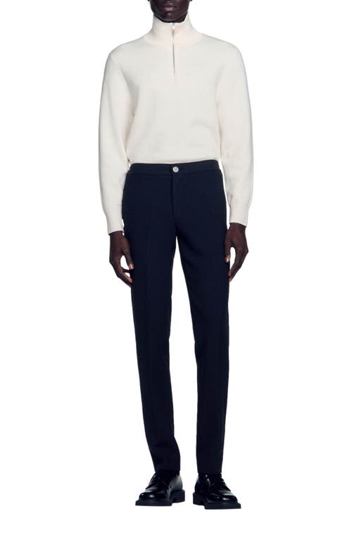 Sandro Tuxedo Pants In Black
