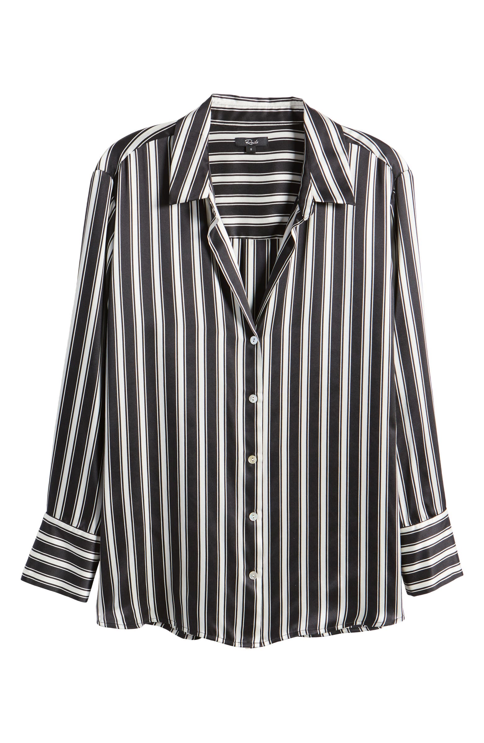 Rails Ledger Stripe Silk Shirt | Nordstrom