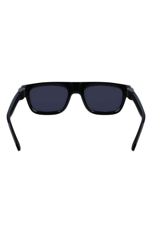 Shop Ferragamo Prisma 56mm Square Sunglasses In Black