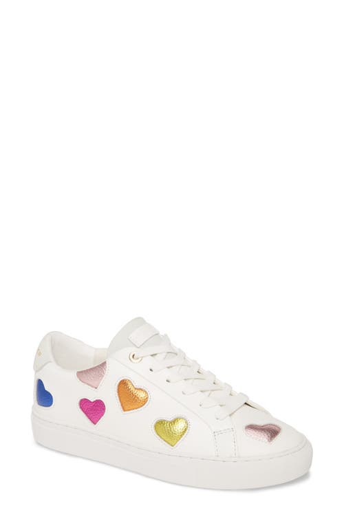 Kurt Geiger London Rainbow Shop Lane Sneaker White Leather/rainbow Heart at Nordstrom,