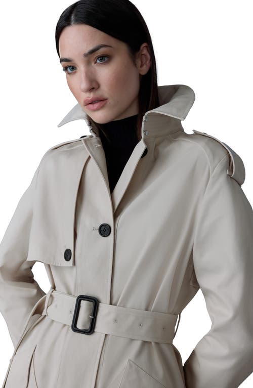 Mackage Ceyla Belted Handmade Double-face Virgin Wool Coat In Trench